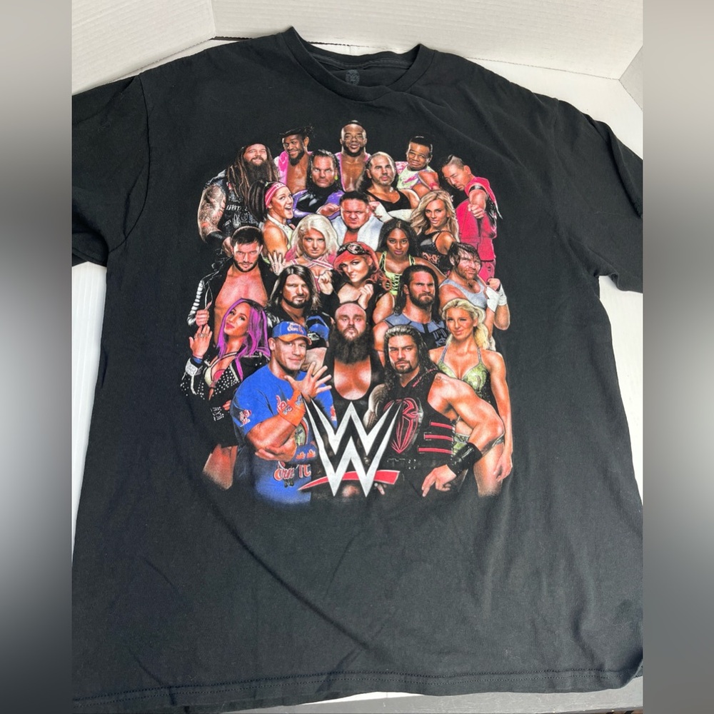 WWF tshirt group wrestling wrestlers